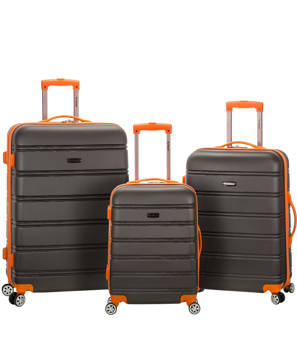Rockland Luggage Melbourne 3 Piece Hardside Luggage Set, F160