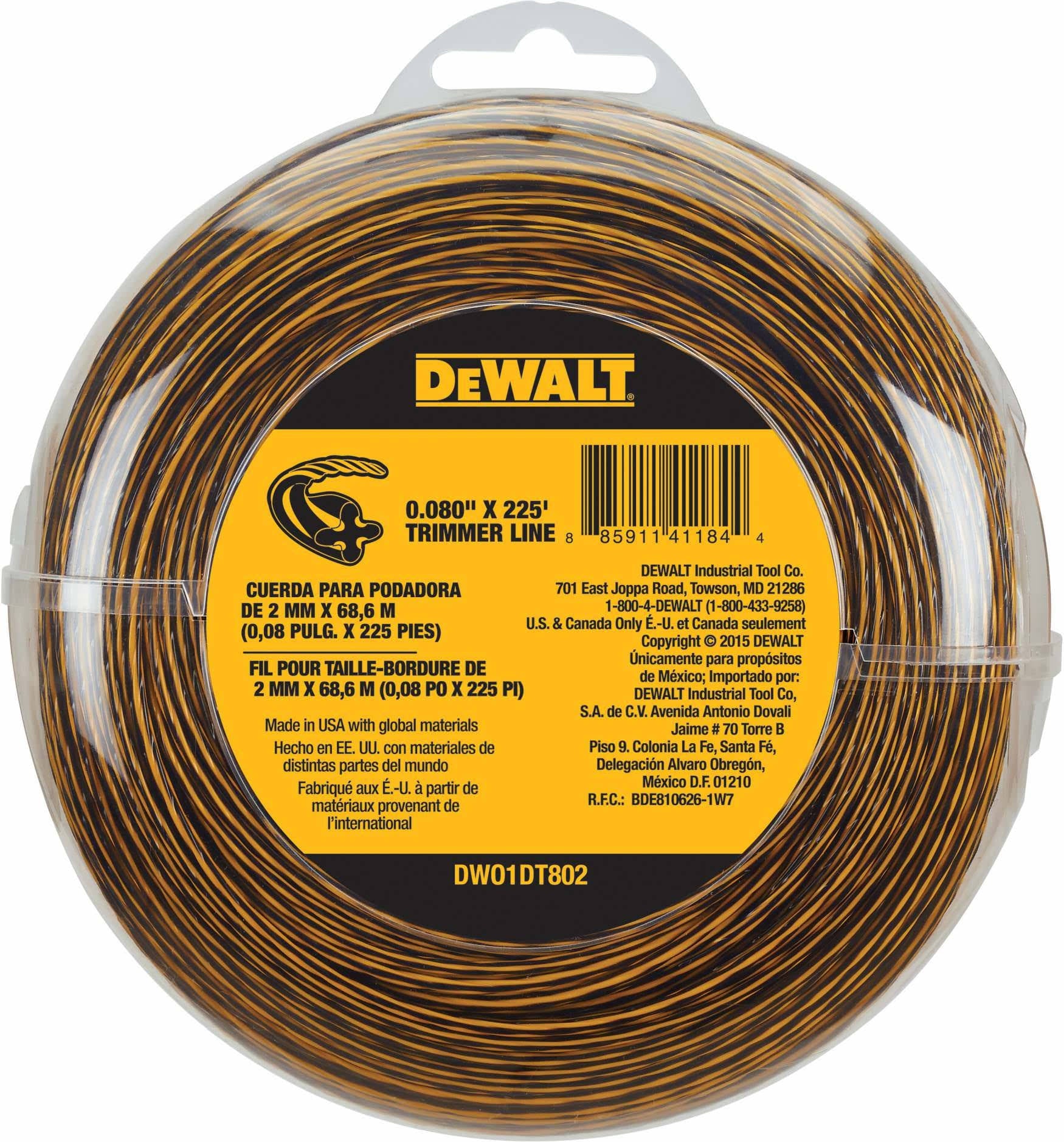 DeWalt - DWO1DT802 - 0.080 in. x 225 ft. Trimmer Line