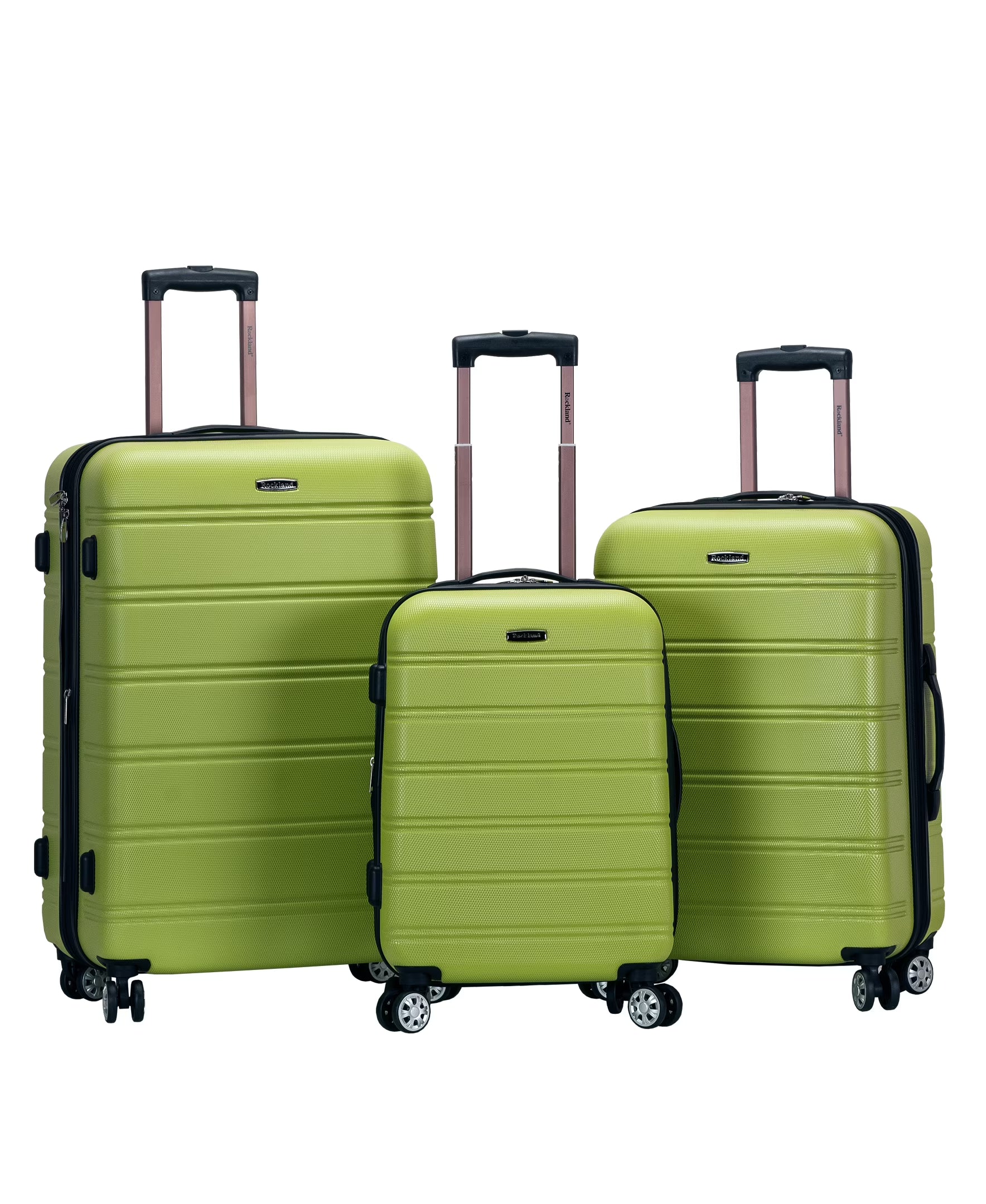 Rockland Luggage Melbourne 3 Piece Hardside Luggage Set, F160