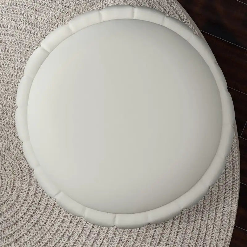 SEYNAR Modern Velvet Tufted Swivel Club Chair and Ottoman Set