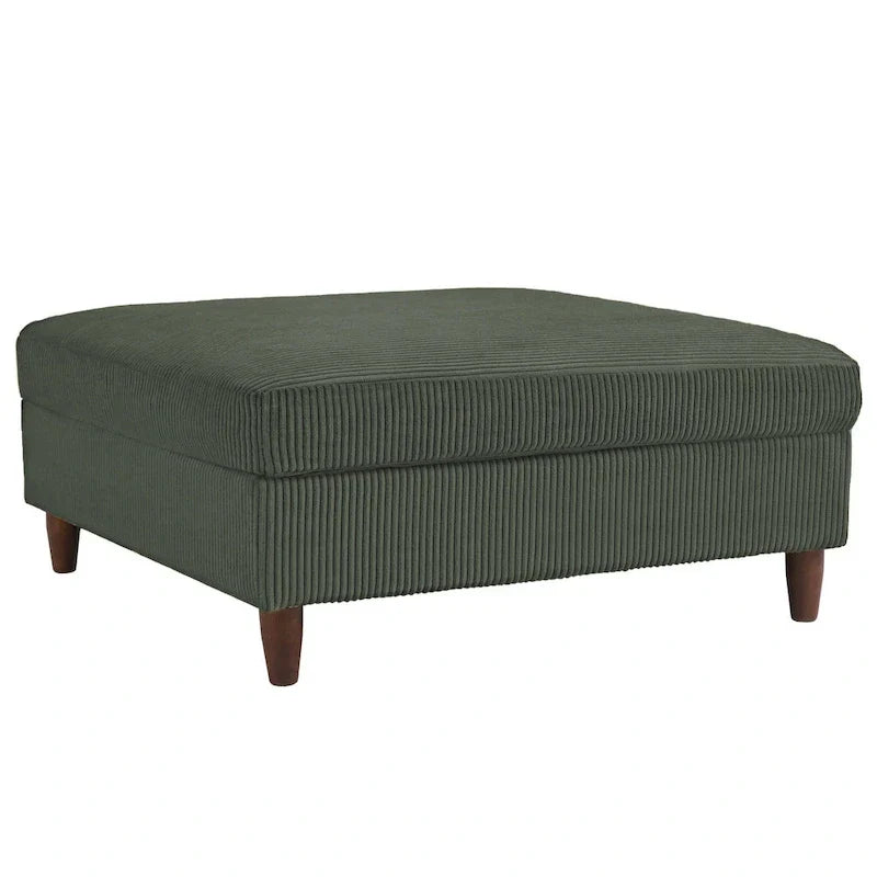 5-Piece Corduroy Modular Sectional Sofa with Ottoman