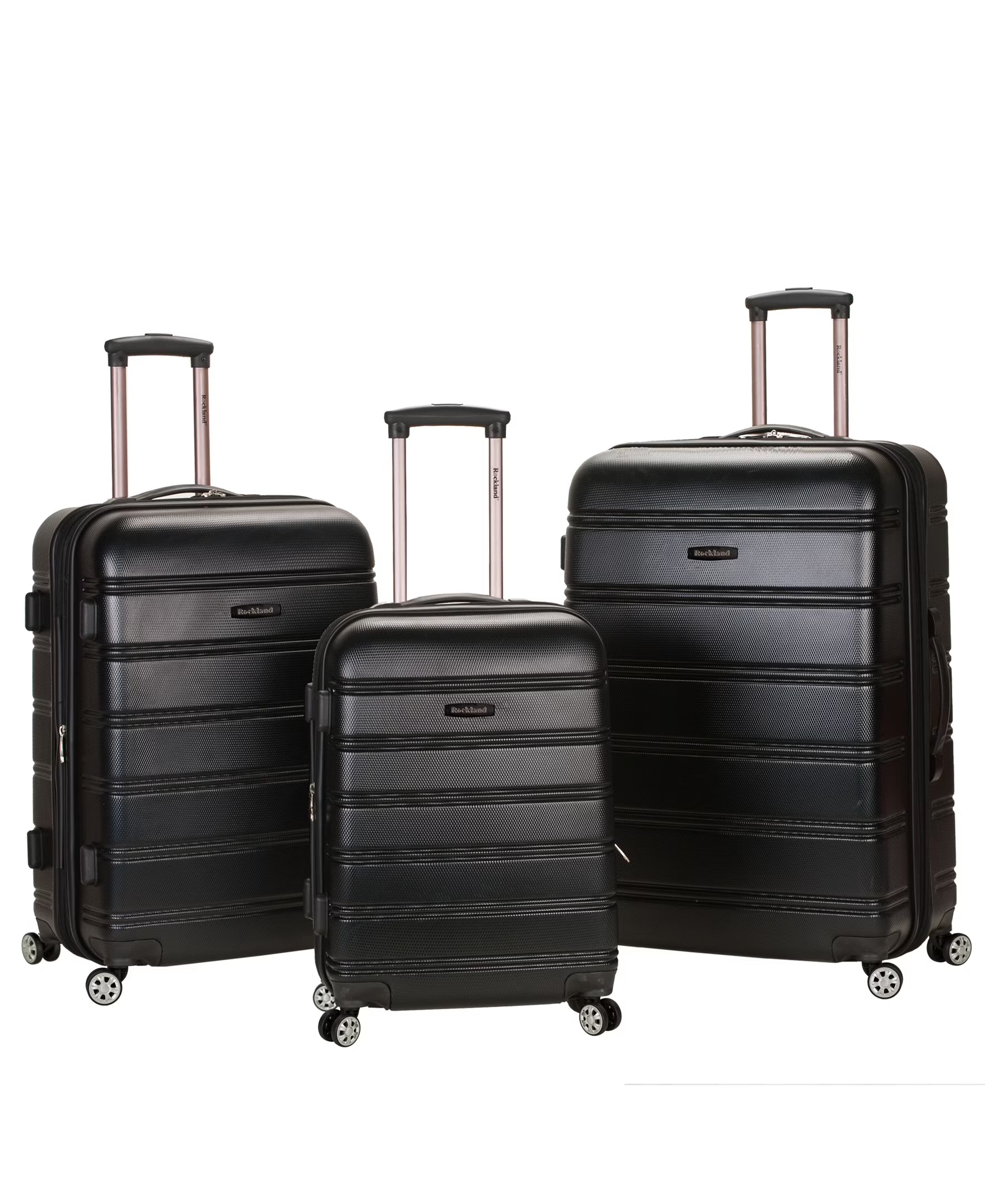 Rockland Luggage Melbourne 3 Piece Hardside Luggage Set, F160