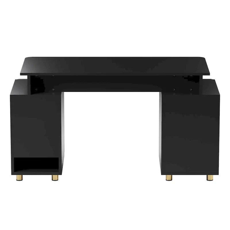 Contemporary Executive Floating Desk with 3 Drawers and Stylish Work Surface
