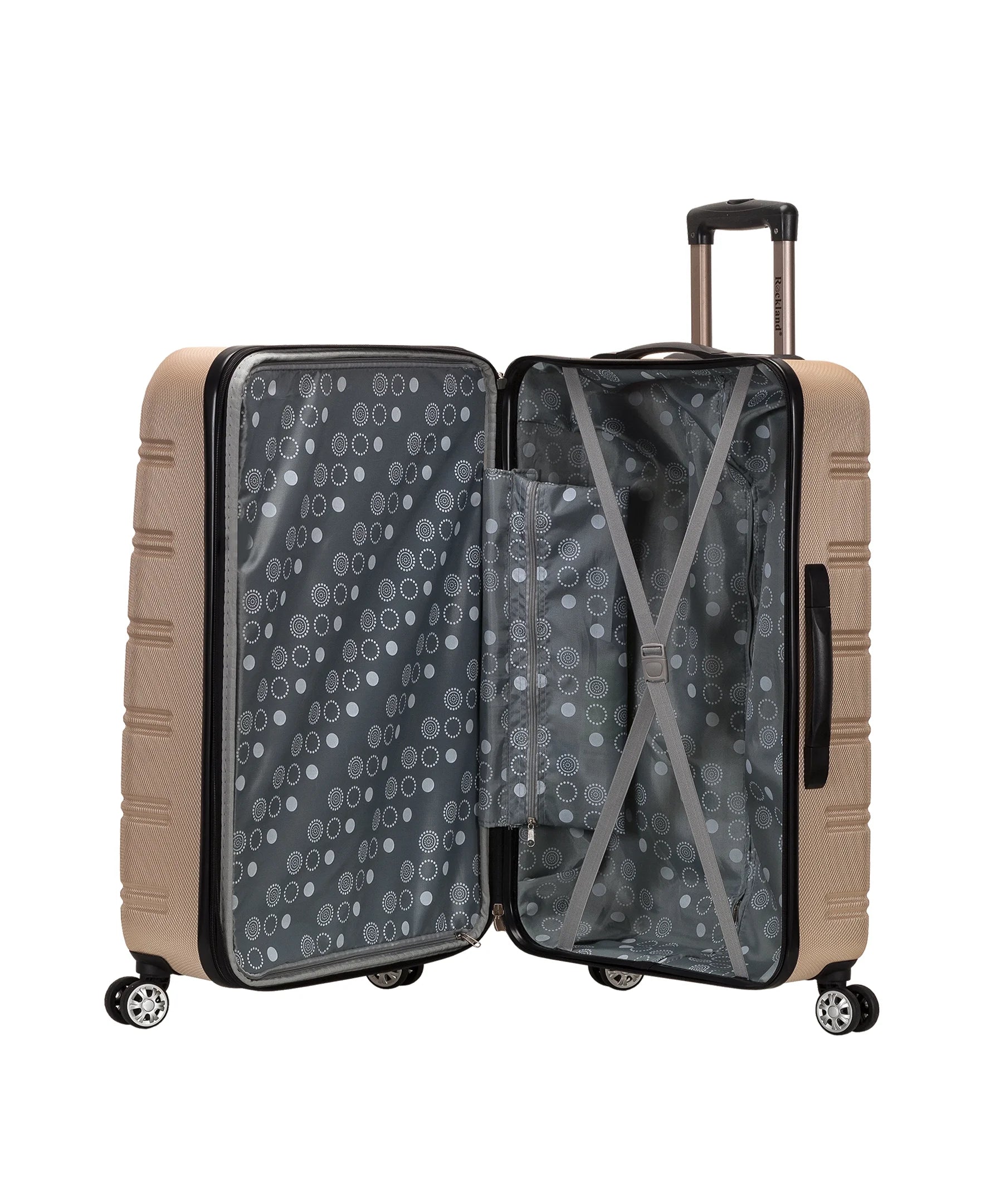 Rockland Luggage Melbourne 3 Piece Hardside Luggage Set, F160