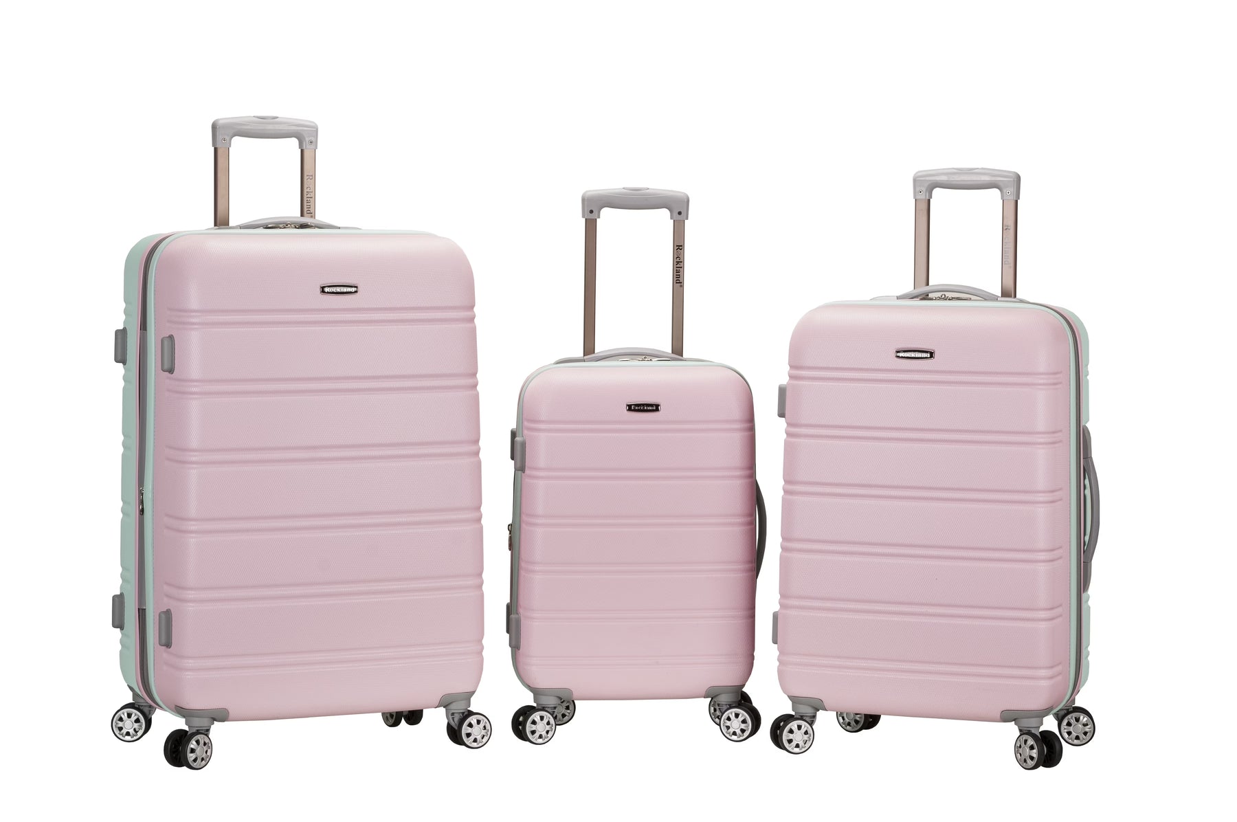 Rockland Luggage Melbourne 3 Piece Hardside Luggage Set, F160