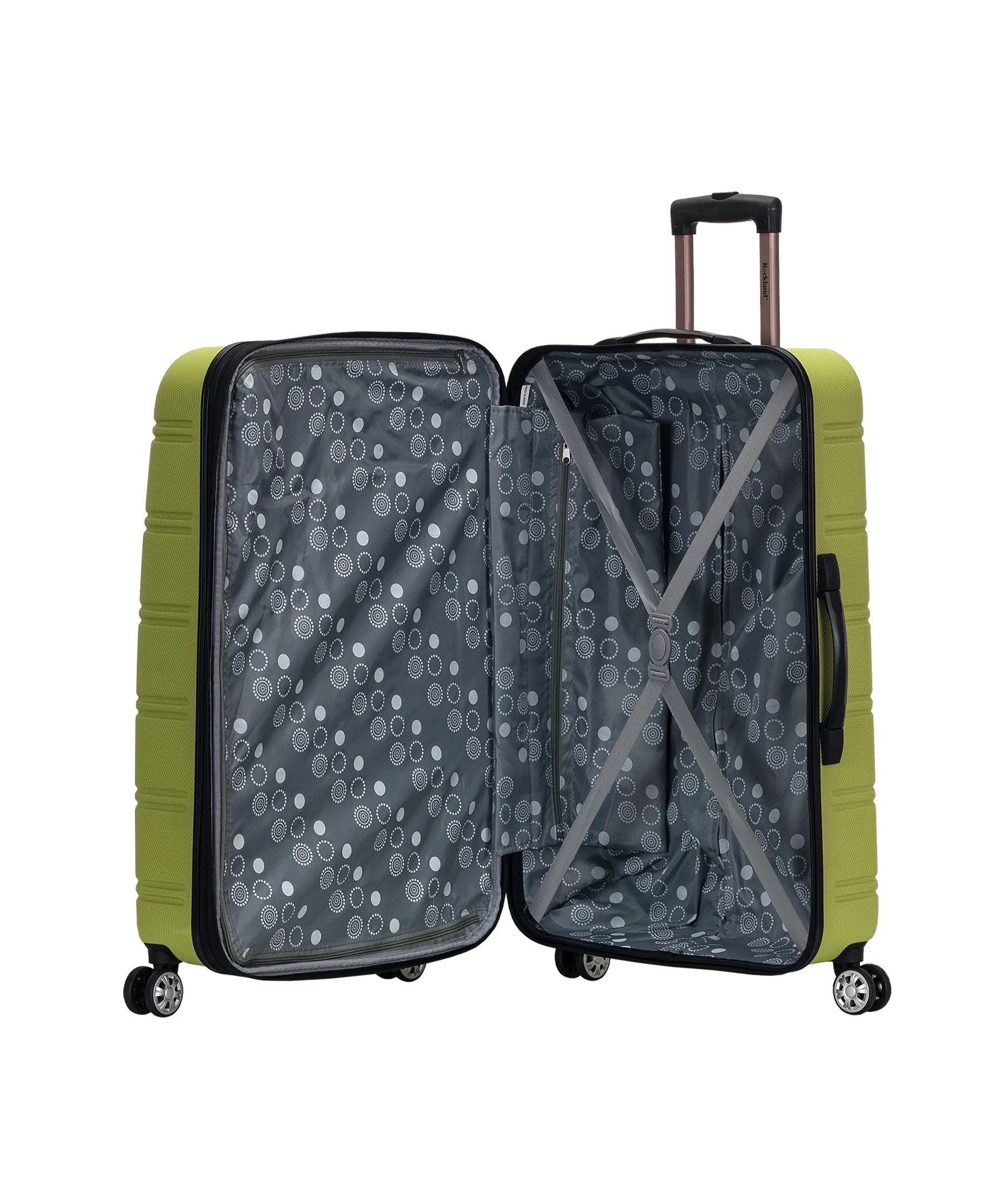 Rockland Luggage Melbourne 3 Piece Hardside Luggage Set, F160