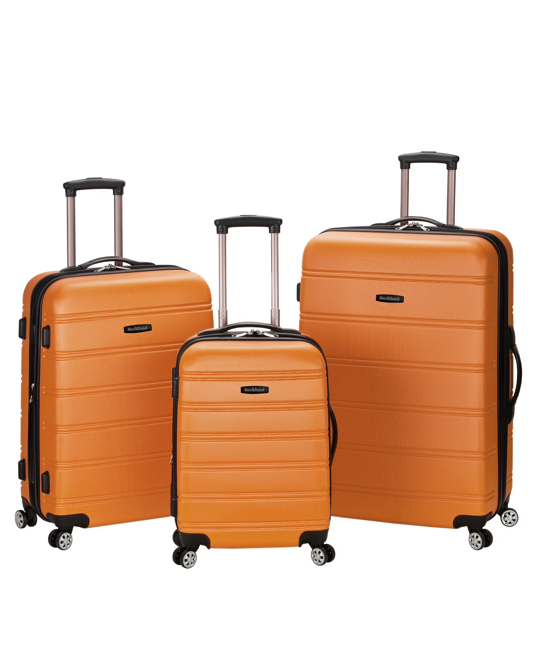 Rockland Luggage Melbourne 3 Piece Hardside Luggage Set, F160