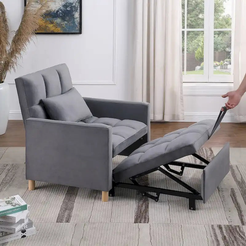 Versatile Sleeper Chair with Removable Pillow