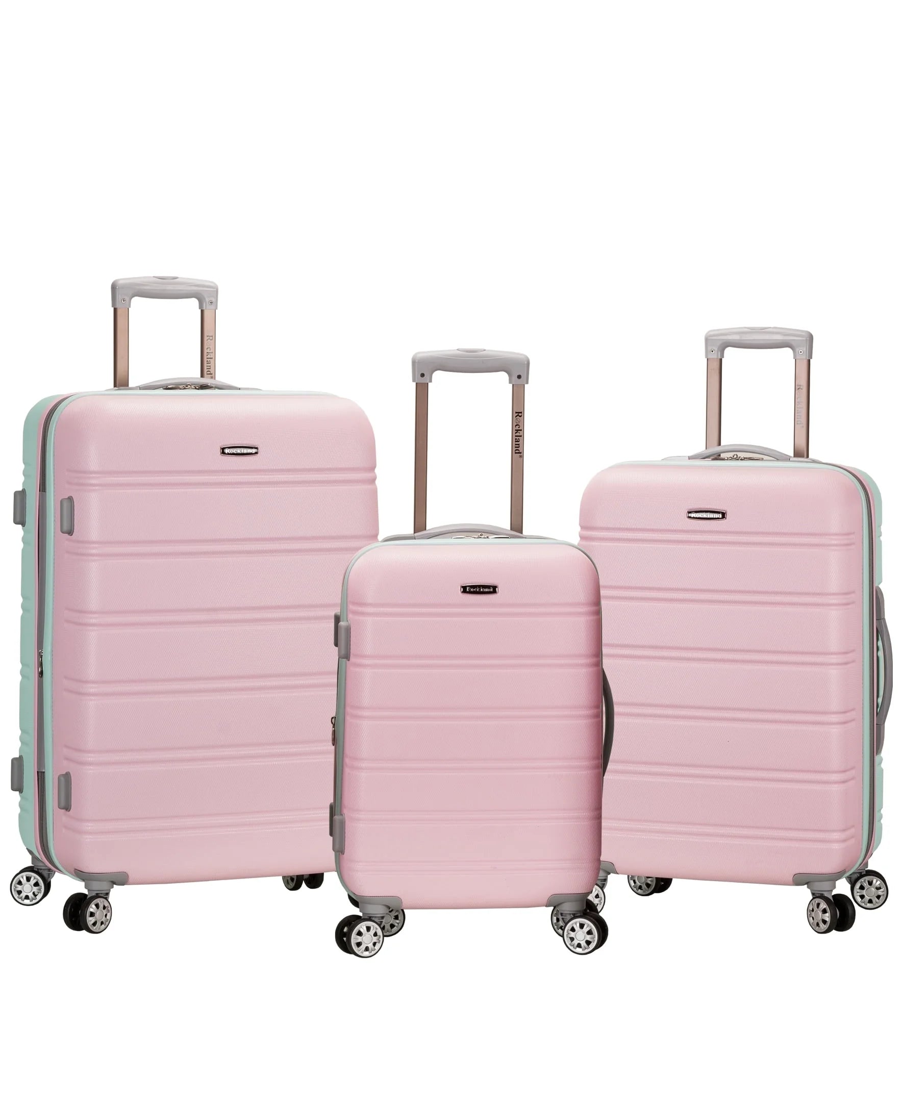 Rockland Luggage Melbourne 3 Piece Hardside Luggage Set, F160