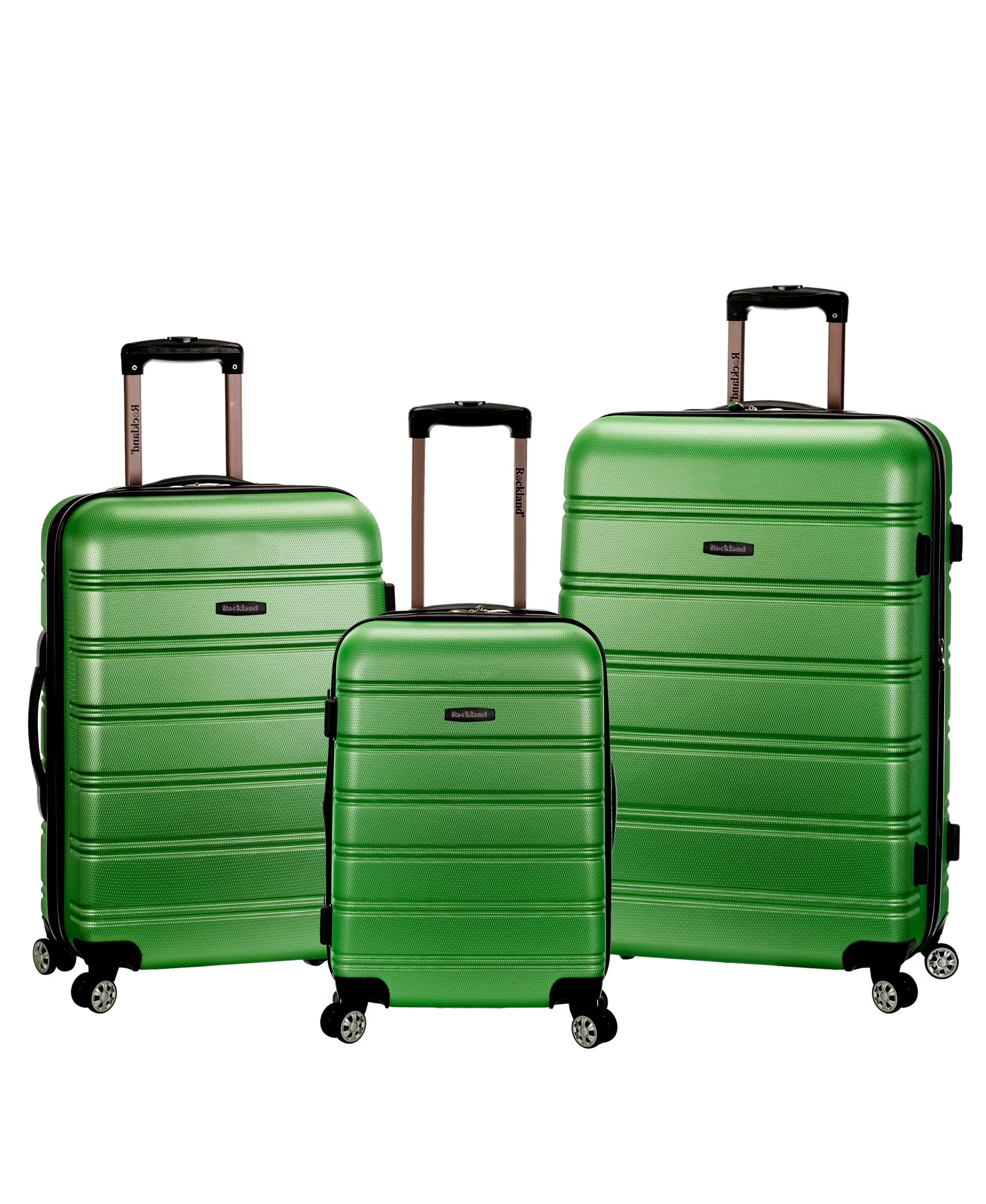 Rockland Luggage Melbourne 3 Piece Hardside Luggage Set, F160