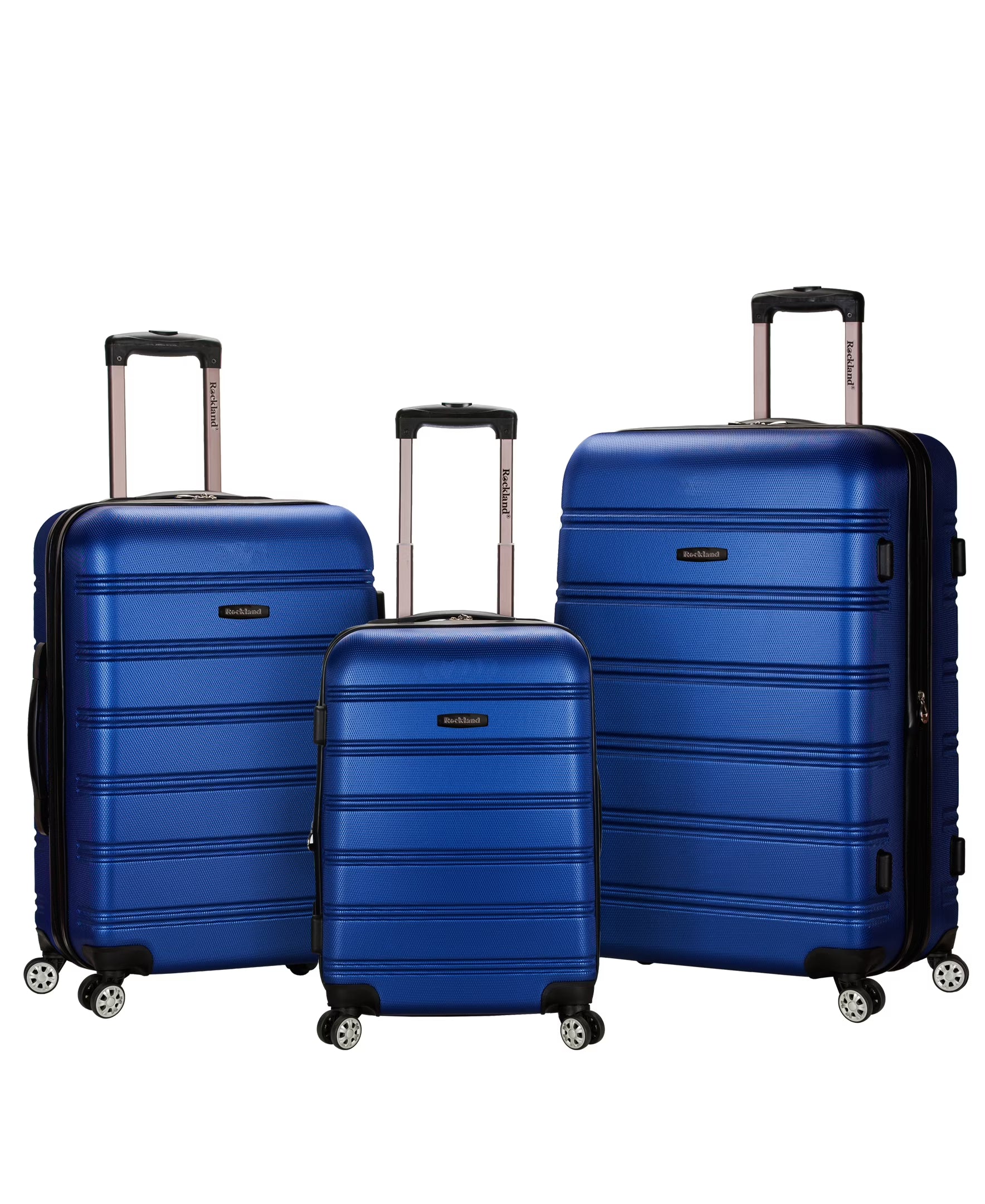 Rockland Luggage Melbourne 3 Piece Hardside Luggage Set, F160